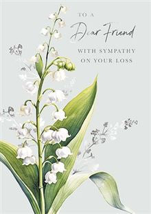 Dear friend, sympathy card