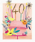 Happy 40th Birthday (female) - Birthday Card