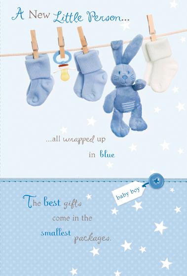 A new little Person - new baby boy card