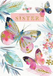 Happy Birthday Sister card