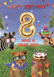8th Birthday card