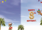 8th Birthday card