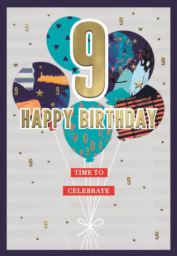 9th Birthday card