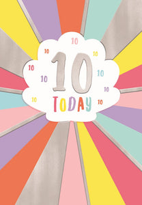 10th Birthday card