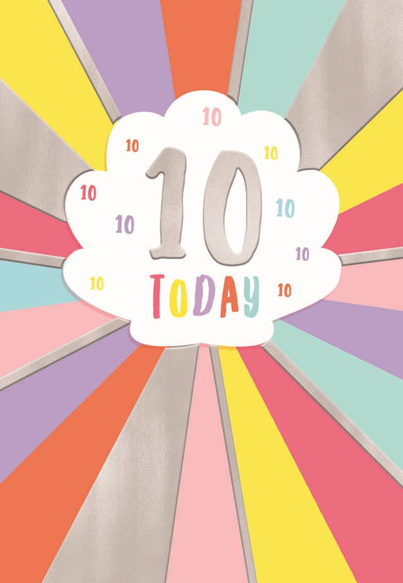 10th Birthday card