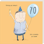Young at heart - Rosie Made a Thing 70th birthday card