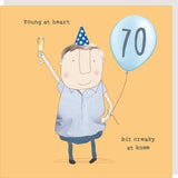 Young at heart - Rosie Made a Thing 70th birthday card