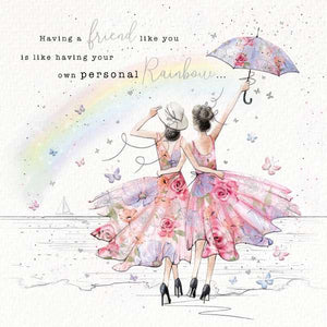 Personal rainbow - birthday card