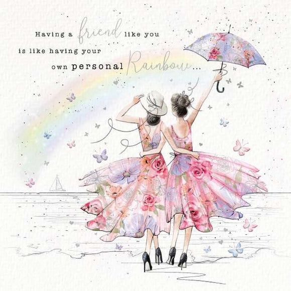 Personal rainbow - birthday card