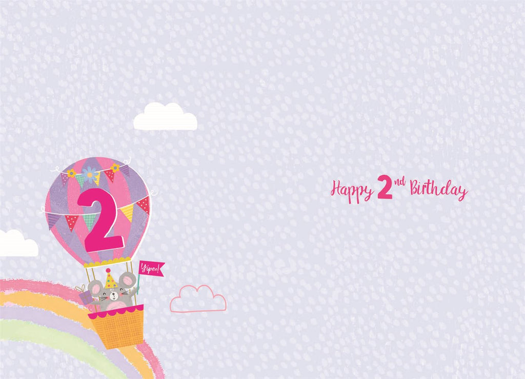 Yippee! - 2nd Birthday card
