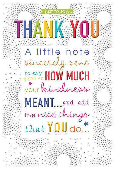 Thank you card