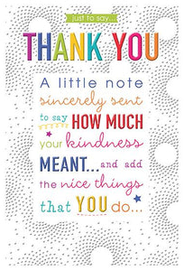 Thank you card