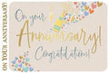On your Anniversary card