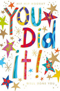 You did it - Congratulations card