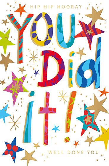You did it - Congratulations card