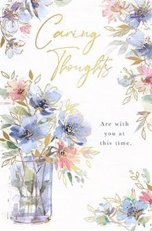 Caring thoughts- greetings card