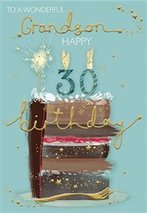 Grandson 30th Birthday card