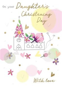 On your Daughter's Christening Day card