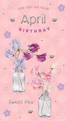 For you On Your April Birthday card