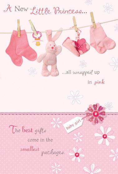 A new little Princess - new baby girl card