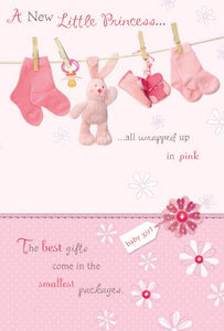 A new little Princess - new baby girl card