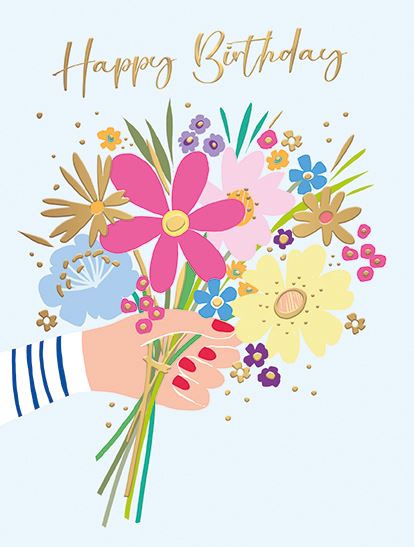 Bouquet - Birthday card