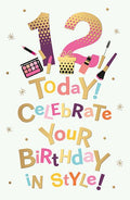 12th Girl Birthday card