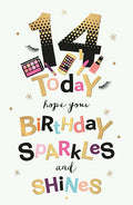 14th Girl Birthday card