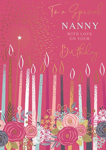 A special Nanny - Birthday card