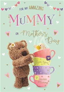 Amazing Mummy on Mother's Day - Barley the Little Brown Bear card