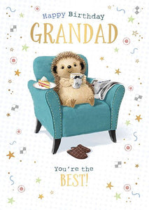 Grandad Hartley the Hedgehog - Birthday card