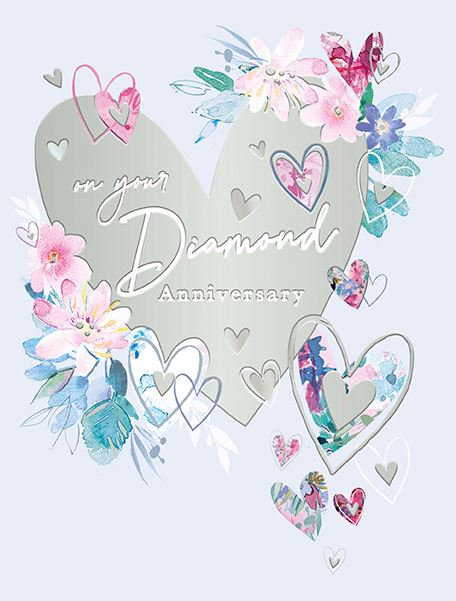 On  your Diamond anniversary - Anniversary card