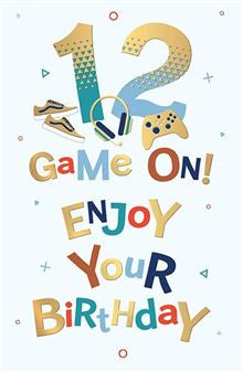 12th boy Birthday card
