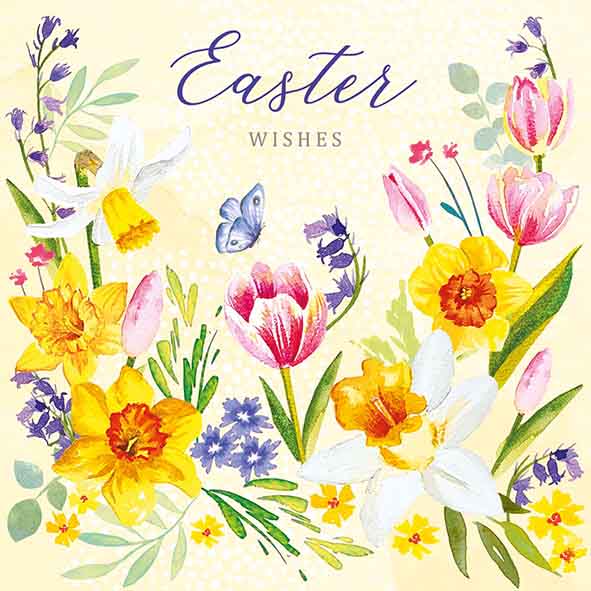 Easter Wishes- Pack of 4 Easter cards