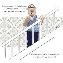 Stopping   -  birthday comedy card