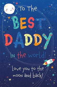 Best daddy in the world - birthday card