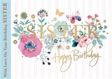 Sister - birthday card
