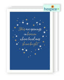 Stars are openings in heaven - Hospice UK sympathy card