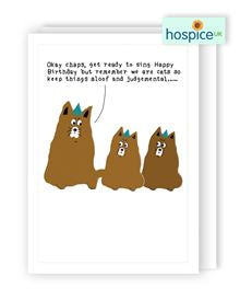 Cats choir - Hospice UK Birthday card