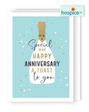 A toast to you on your Anniversary - Hospice UK card