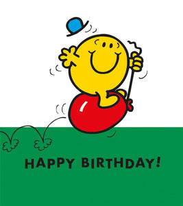 Mr Bouncy..  - Mr Men Birthday card