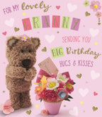 Lovely Granny Birthday card - Barley the Little Brown Bear