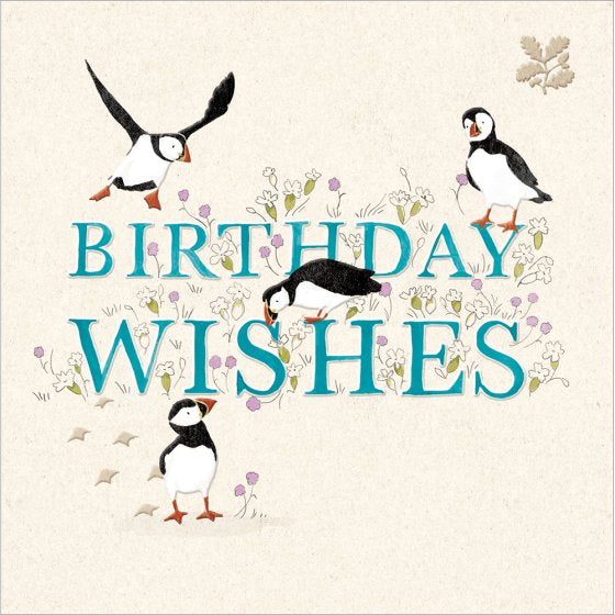 National Trust Happy birthday, Puffins - Birthday Card