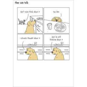 Don't even think about it - They Can Talk greetings cards