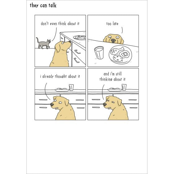 Don't even think about it - They Can Talk greetings cards