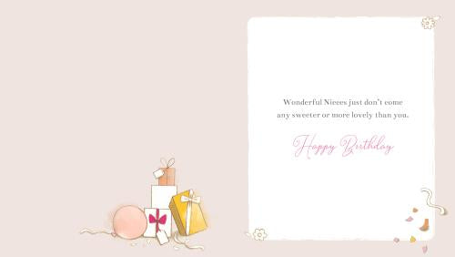 Special Niece - Barley Bear Birthday card