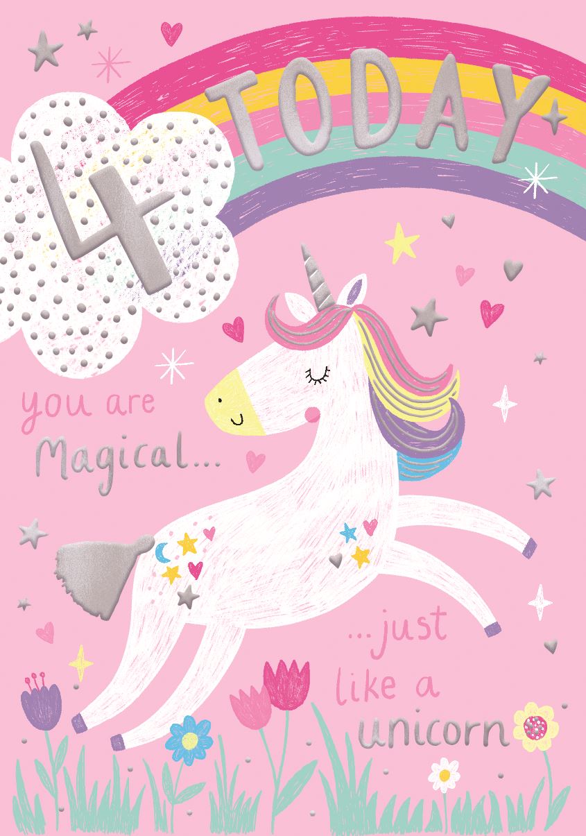 You are magical - 4th Birthday card