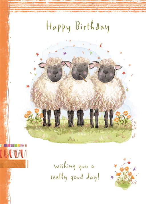 Sheep - Birthday card