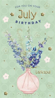For you on Your July Birthday card