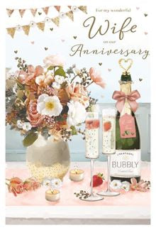 Wonderful Wife on our Anniversary card